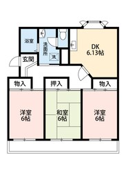 衣浦マンション　B棟の物件間取画像